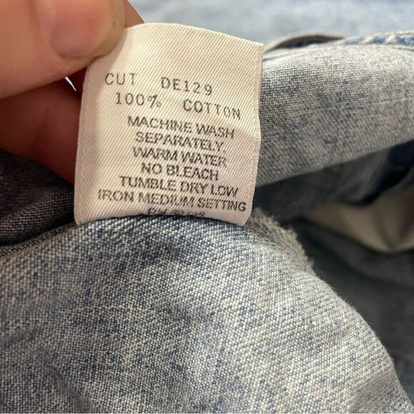 ASO‎ Buffy Summers Vintage 90’s Guess Jeans Carpenter Blue Jumper Bib Overalls S - Picture 13 of 13